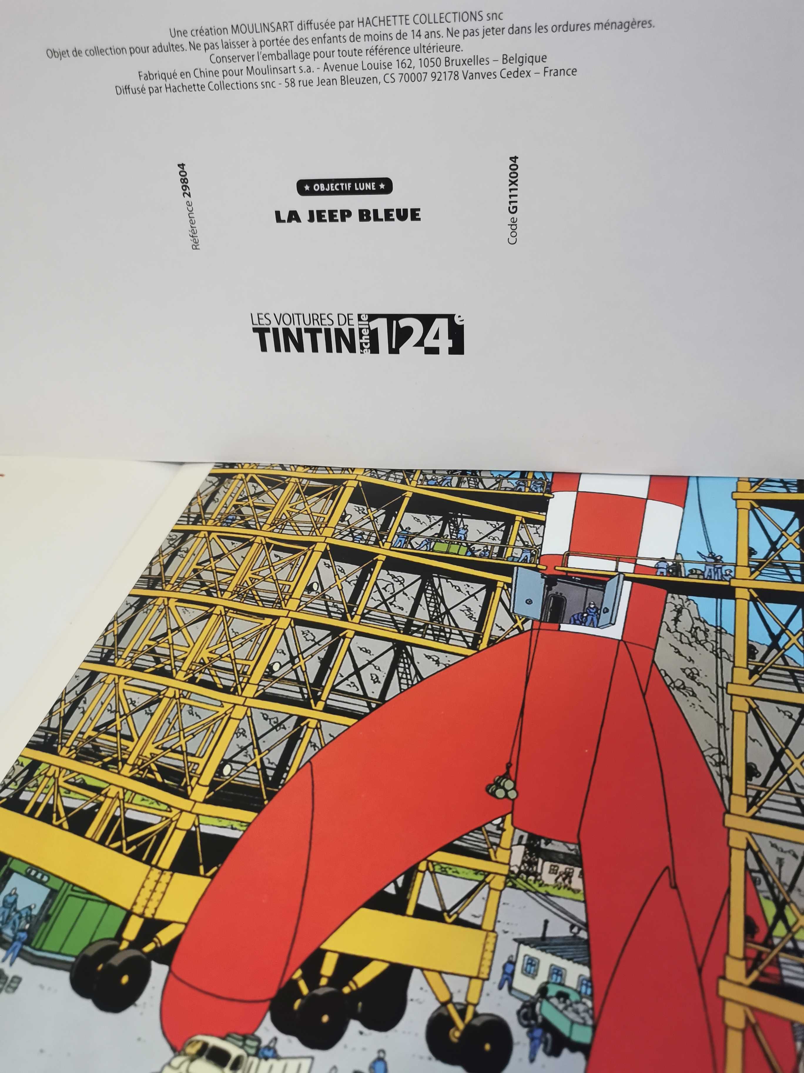 Tintin coleção de veículos escala 1/24