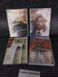 DVDs Selados novos. Saw 2, Zorro, Mr. Ripley, tudo pela justiça