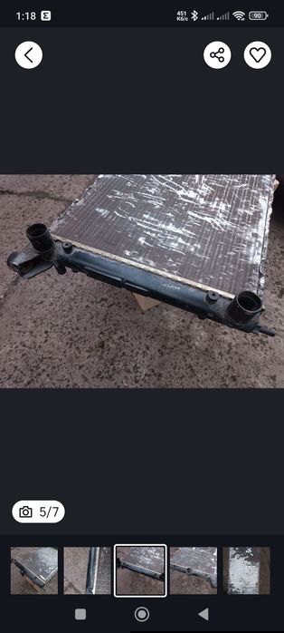 Радіатор охолодження двигуна фольксваген шаран 1999р