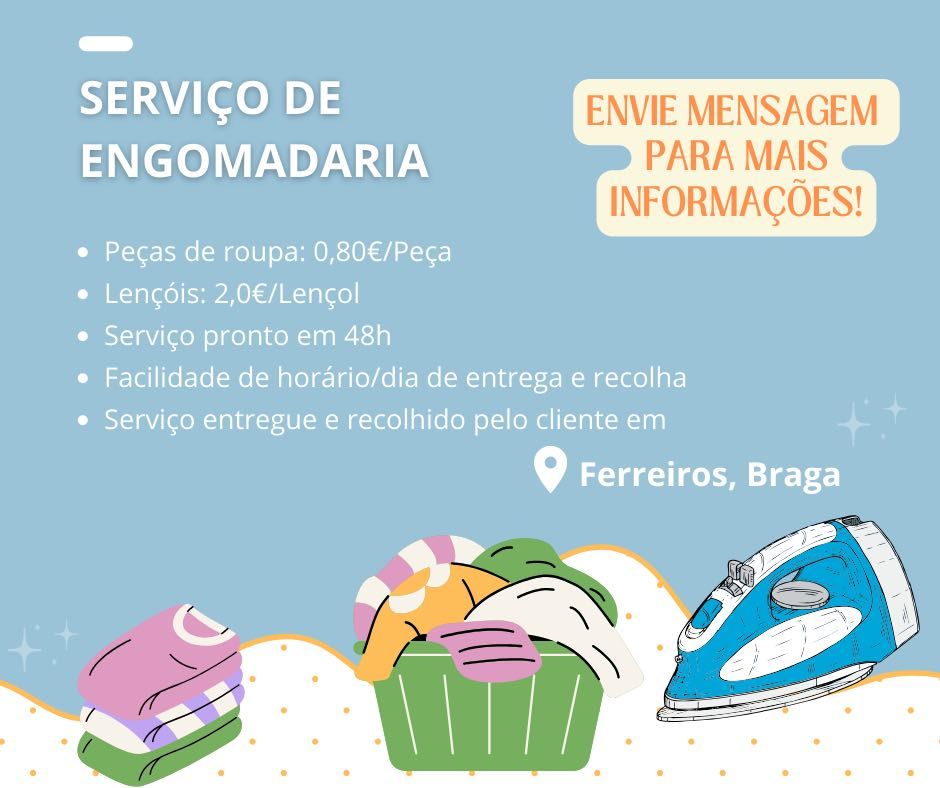 Serviço de Engomadoria - Ferreiros, Braga