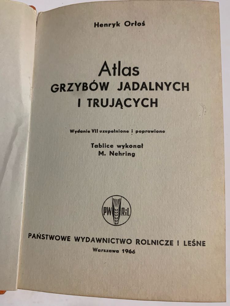 Atlas Grzybów jadalnych i trujących wersja kieszonkowa