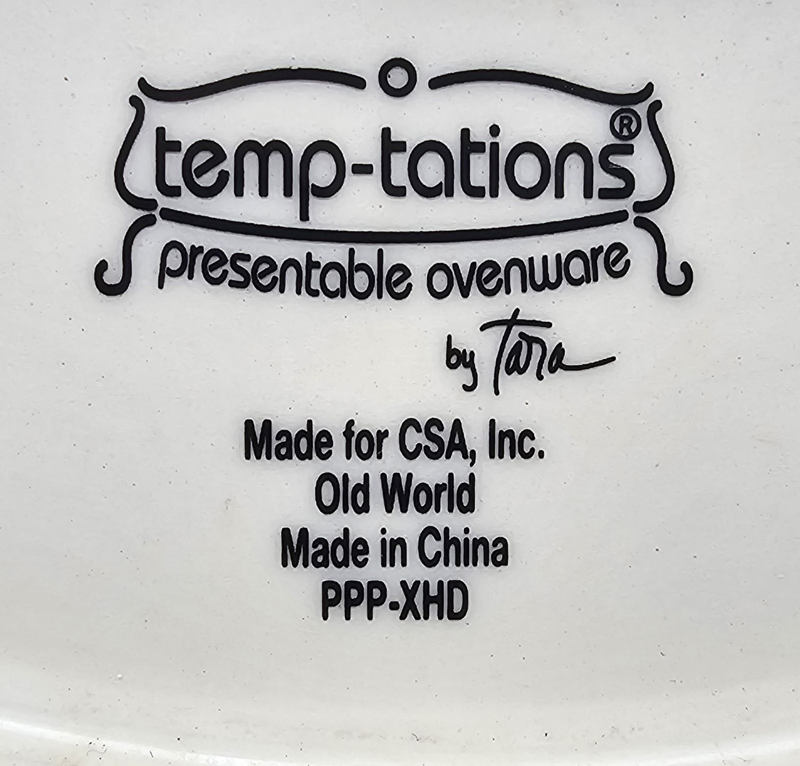 Zegar porcelanowy temp-tations presentable ovenware