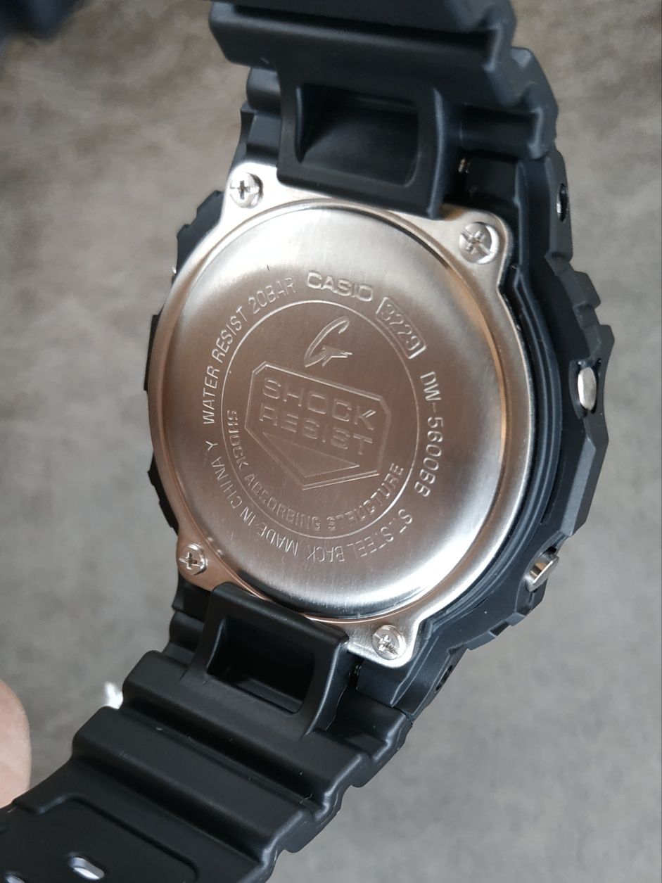 Мужские часы Casio G-Shock DW-5600BB-1 Оригинал Гарантия Годинник
