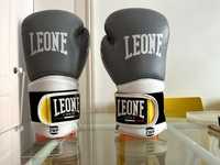 Luvas de boxe Leone em pele, 10 ounces