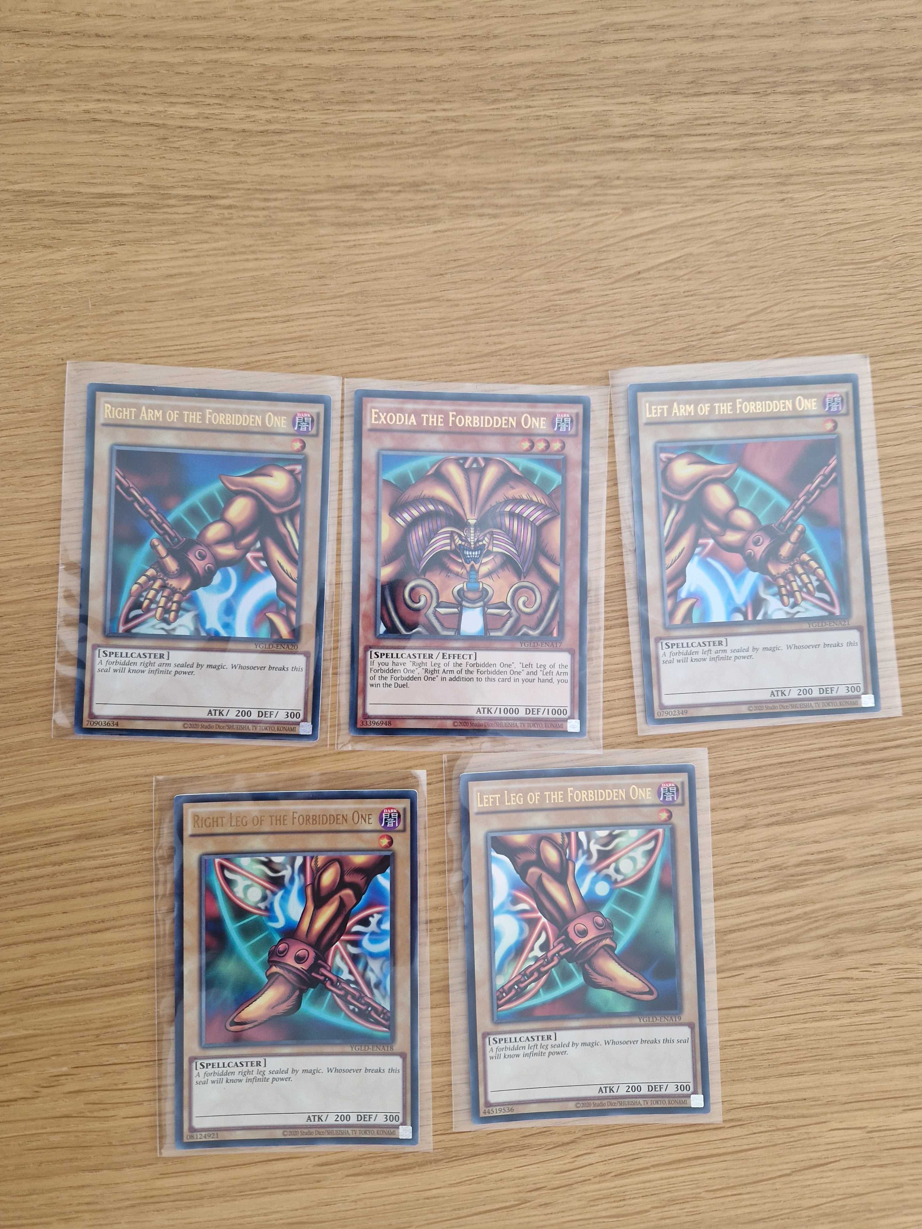 Exodia The Forbidden One - SET ULTRA RARE MINT QUALITY - Yu-Gi-Oh!