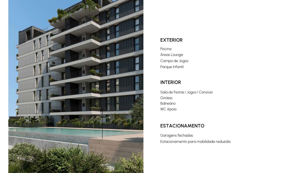 Apartamento T2 novo,Ramalde. Cond fechado, box, elevador, AC, piscina