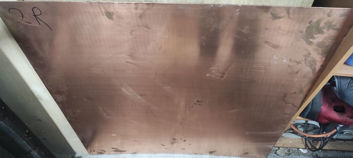 Blacha miedziana 2mm 100cmx100cm