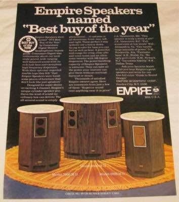 Vintage hi-fi Speackers colunas Empire 7500 II