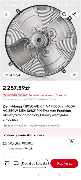 Klimatyzator chłodniczy 100%sprawny