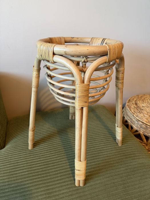 IKEA BUSKBO Stojak na doniczkę kwietnik boho rattan
