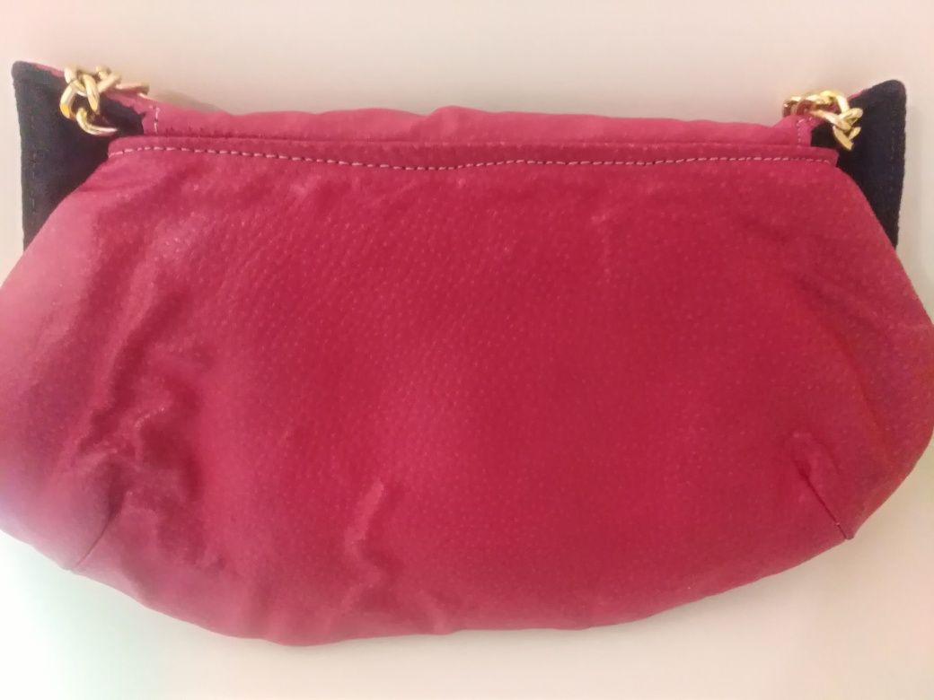 Кожаная сумочка, клатч, розовая сумка с цепочкой