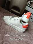 Sneakersy Guess skóra naturalna skórzane białe pomarańczowe 40 trampki
