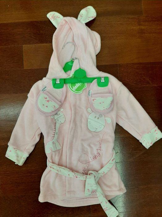 Халат дитячий  + тапочки Bebessi, на 2 роки.