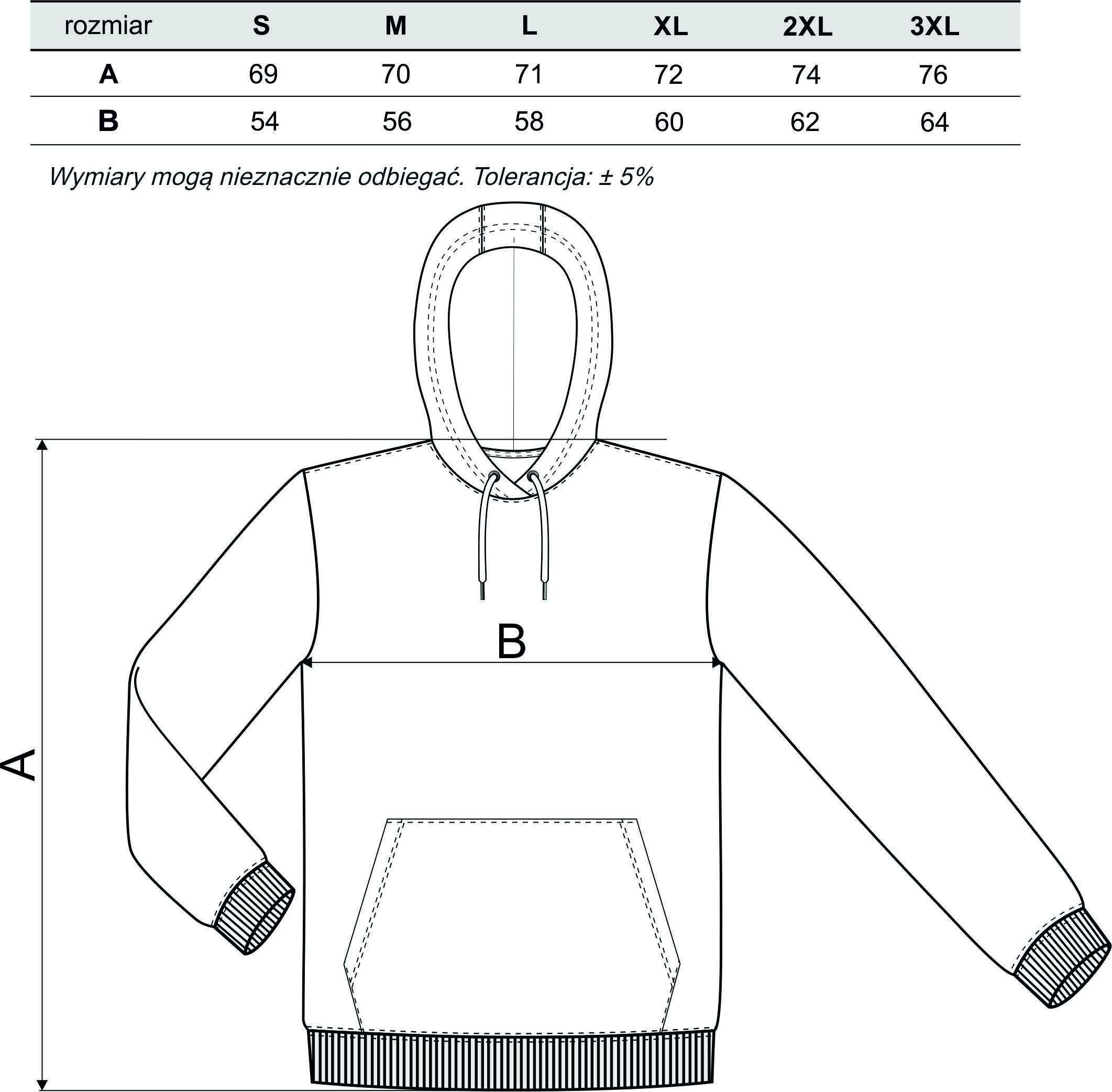 Bluza z kapturem kangurka gruby bo mnie stać prezent urodziny XL