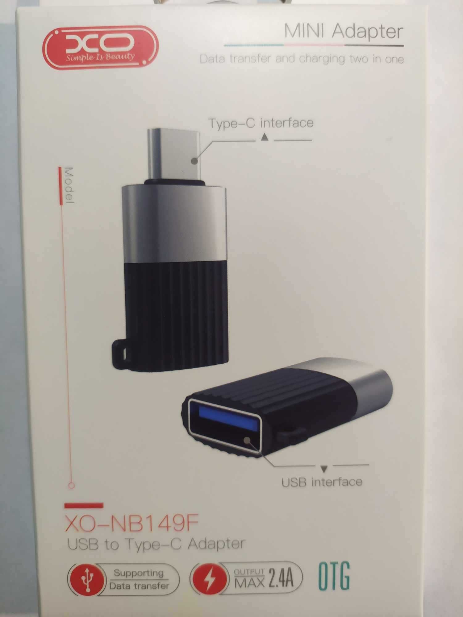 XO Adapter USB Typ C do USB OTG czarny