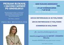 Korepetycje Angielski Personalizowane lekcje - mgr filologii, 7 lat UK