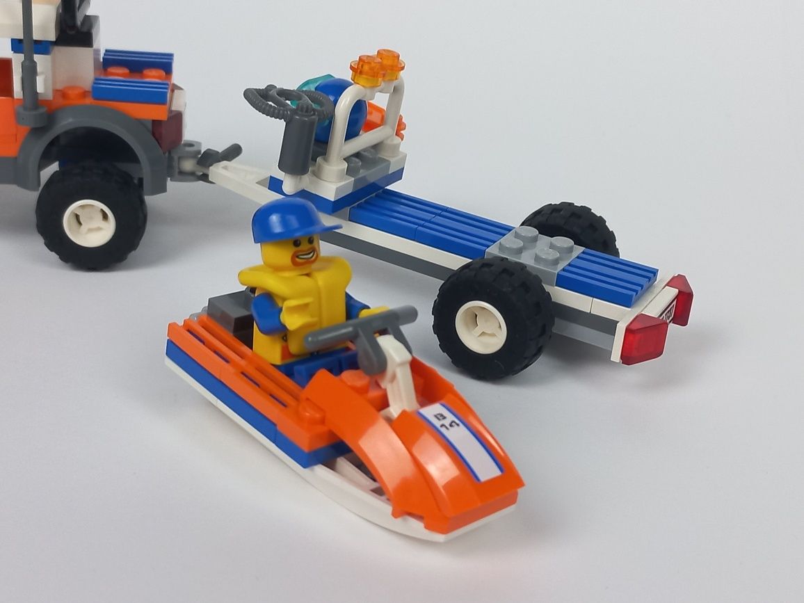 Lego City 7737 Samochód i skuter wodny straży przybrzeżnej