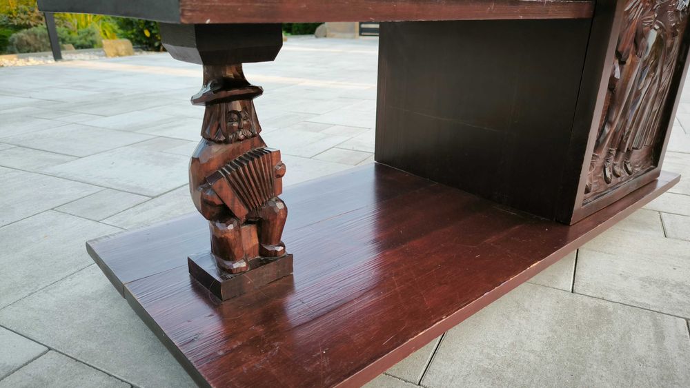 Meble rzeźbione góralskie, folkowe