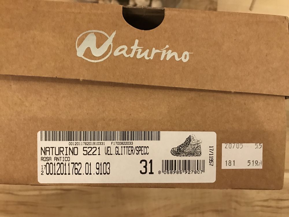 Botki przejściowe Naturino nr 31 (wkładka 19,4cm) skóra