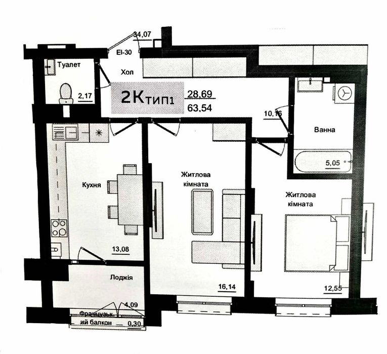 Продам 2-кімн Новобуд Рівненська