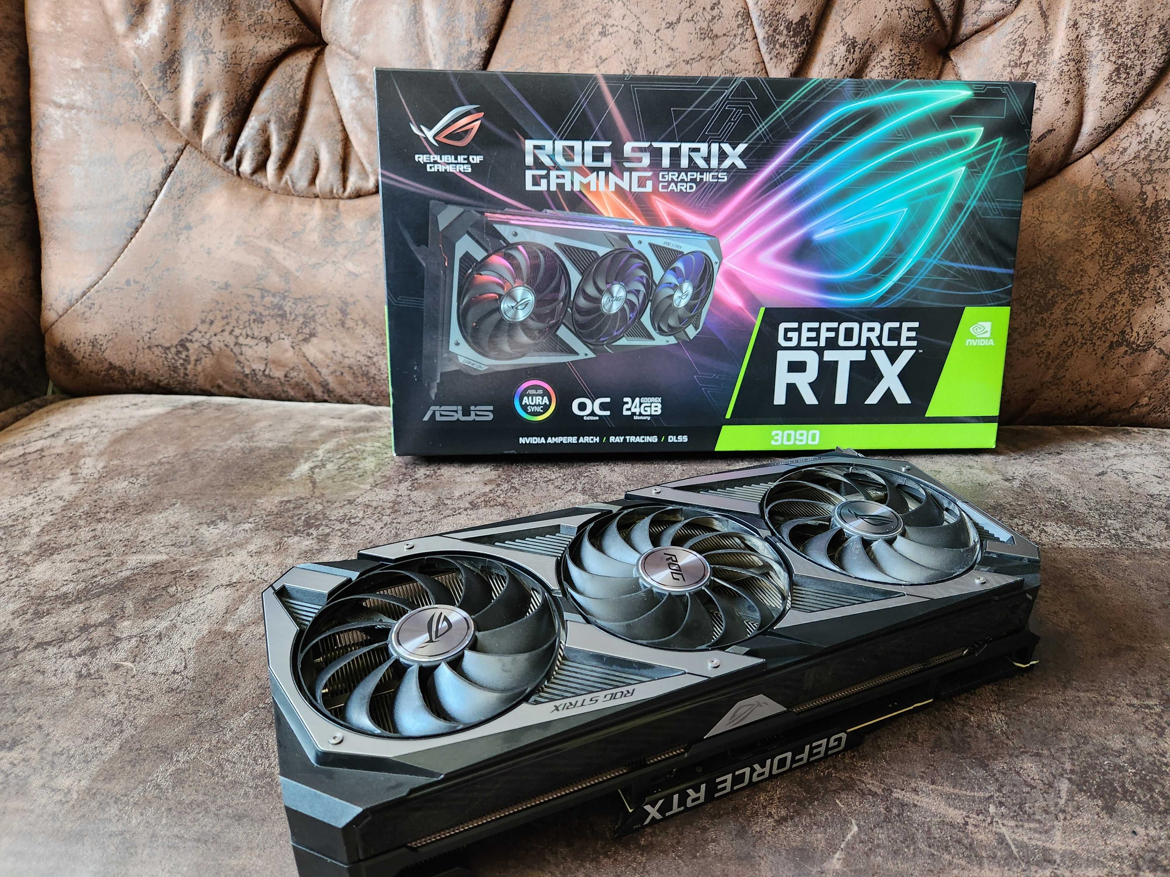 Видеокарта ASUS RTX 3090 24GB ROG Strix Gaming OC