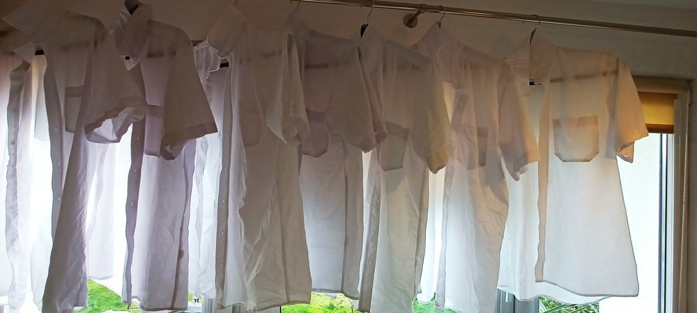 Koszule wizytowe białe krórki rękaw