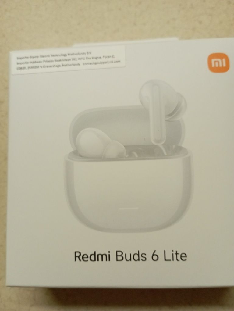 Słuchawki bezprzewodowe nowe, Redmi Buds 6 Lite w oryginalnym opakowan