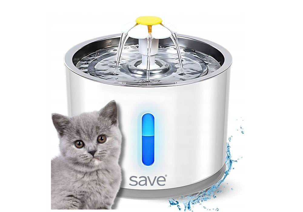 Cicha FONTANNA poidełko dla KOTA psa MISKA automatyczne + FILTR