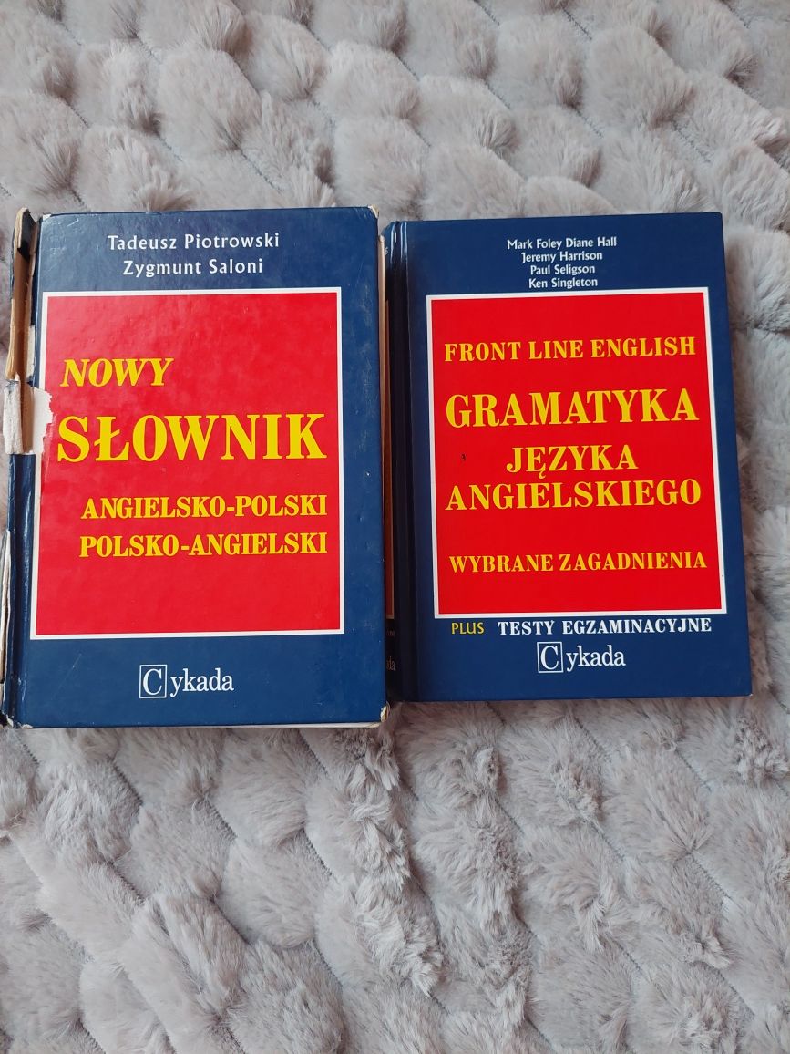 Słownik języka angielskiego i druga Książka Gramatyka języka ang.