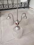 Candeeiro vintage arte deco retro a funcionar
