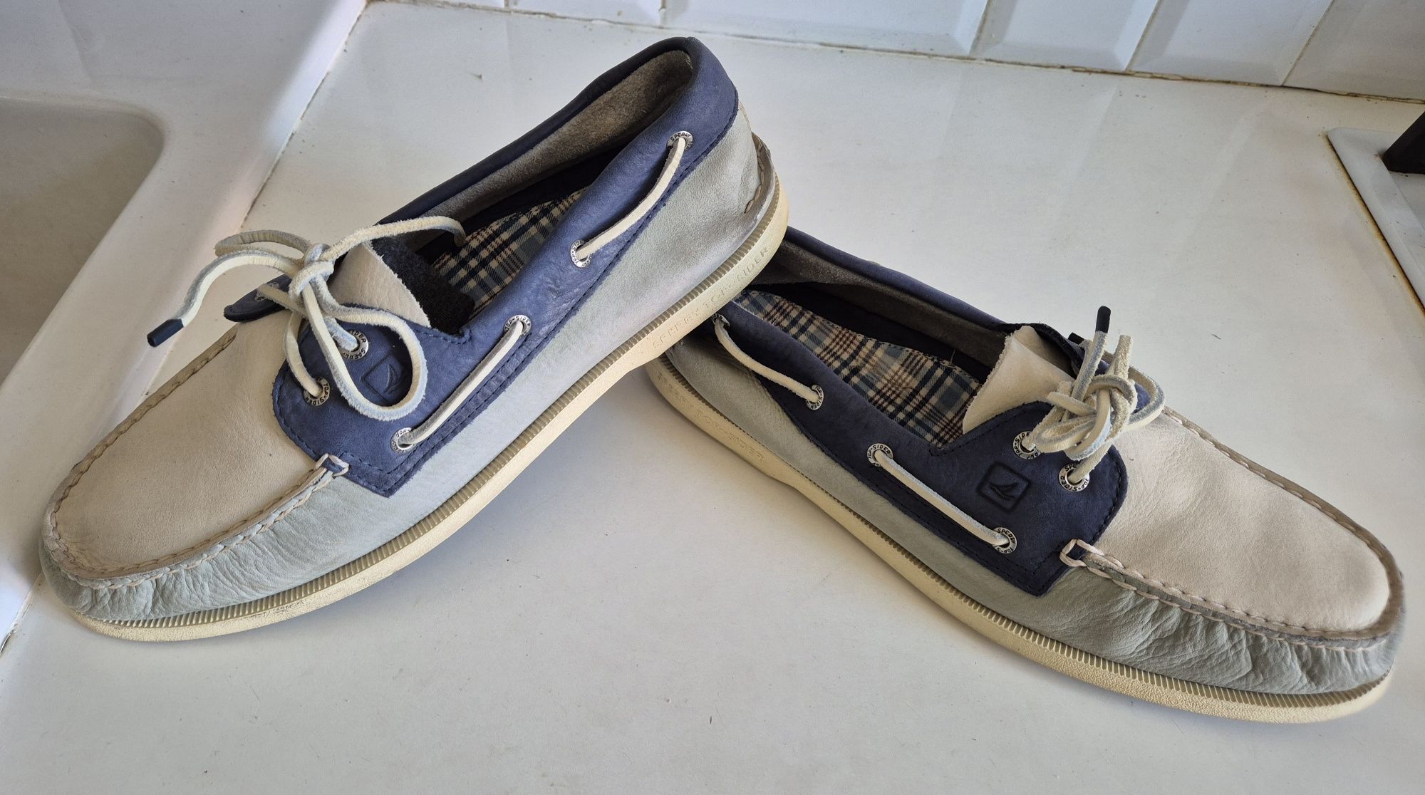 SPERRY TOP-SIDER roz. 12 46 skóra naturalna mokasyny żeglarskie