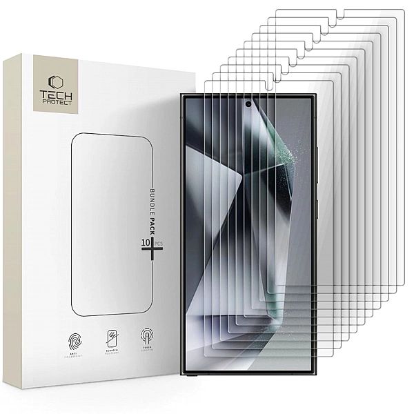 Szkło Hartowane Tech-Protect Bundle 10-Pack Galaxy S24 Ultra Clear