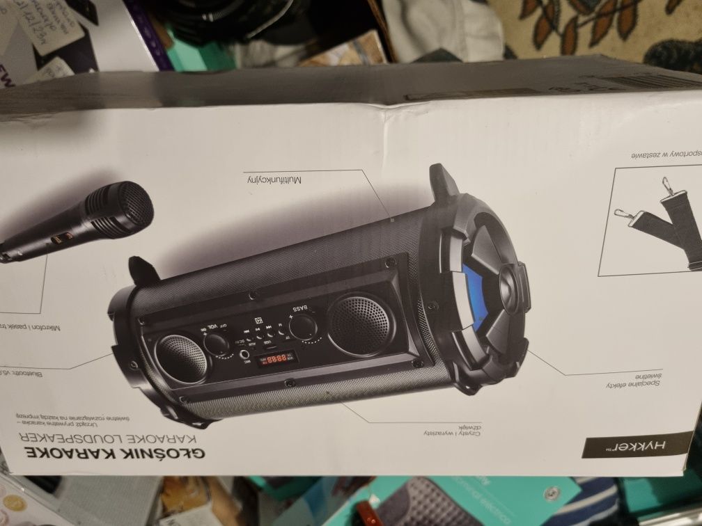 Głośnik bluetooth karaoke hykker