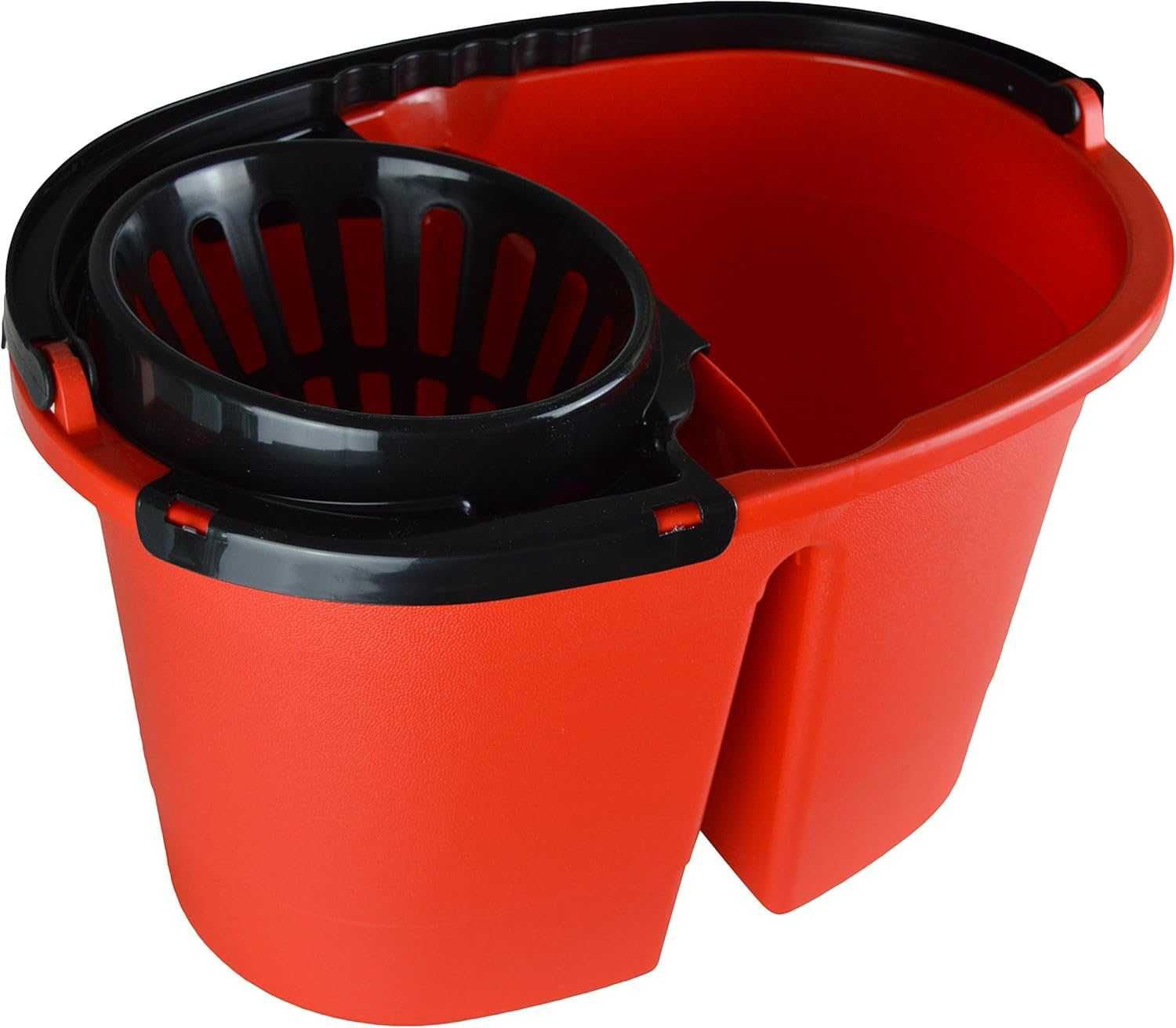 CleanDouble XL Dwukomorowe Wiadro na Mopa z Rolkami 16 L