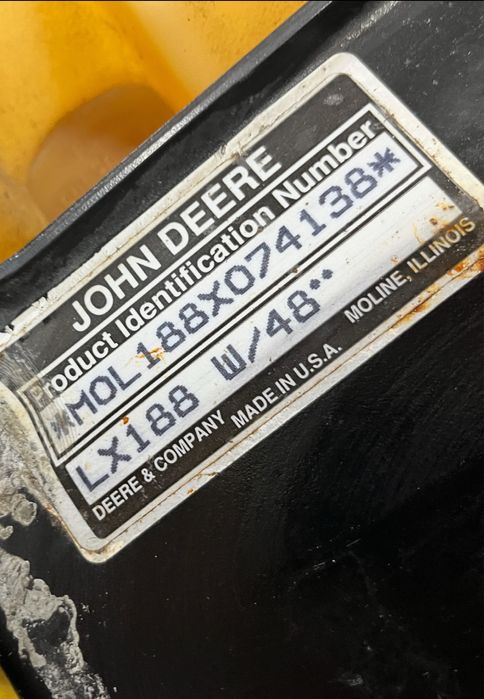 John Deere LX 188 Kosiarka Traktorek Zestaw Zamiatarka Ciecz