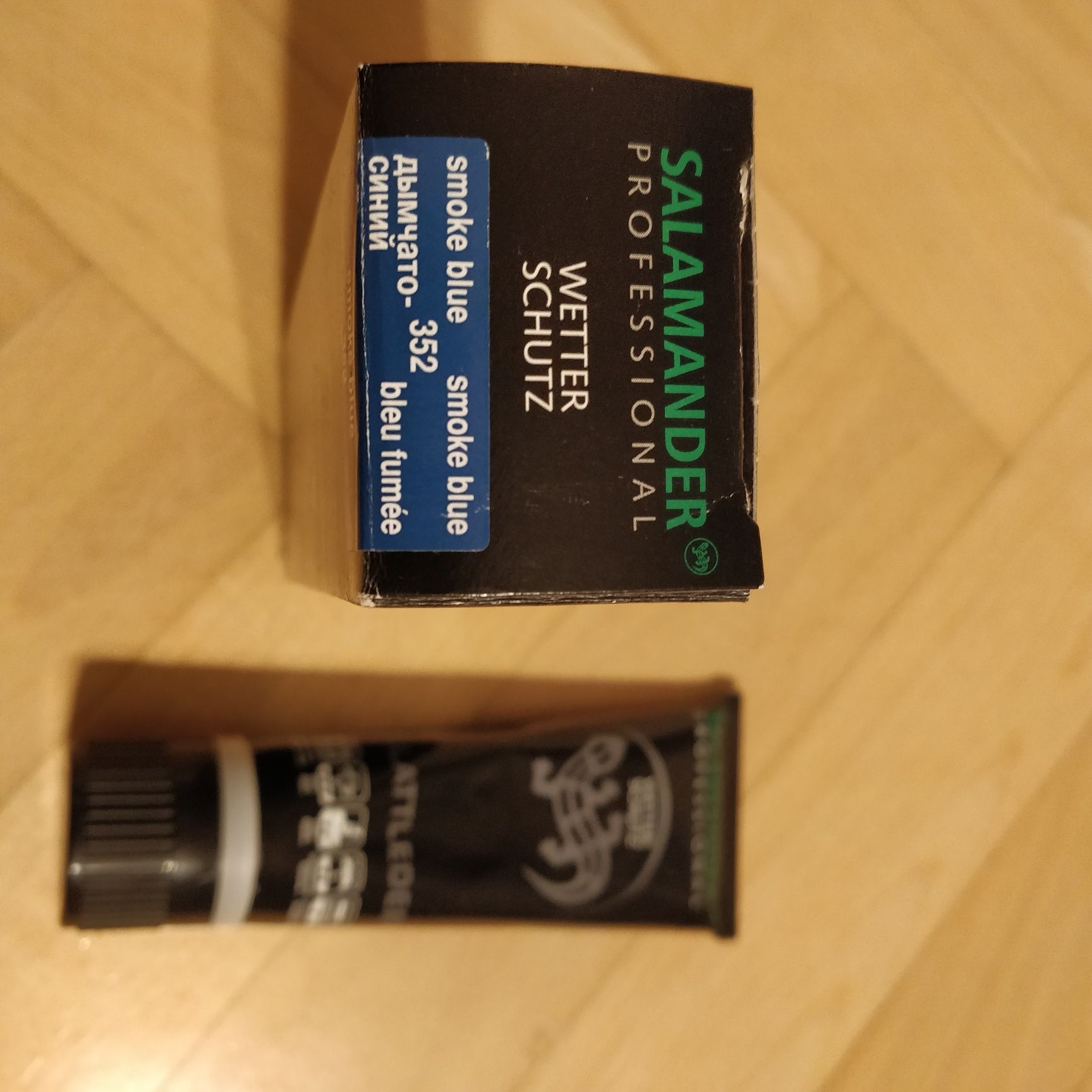 Pasta, krem do obuwia, Wetter Schutz Salamander smoke blue 352
