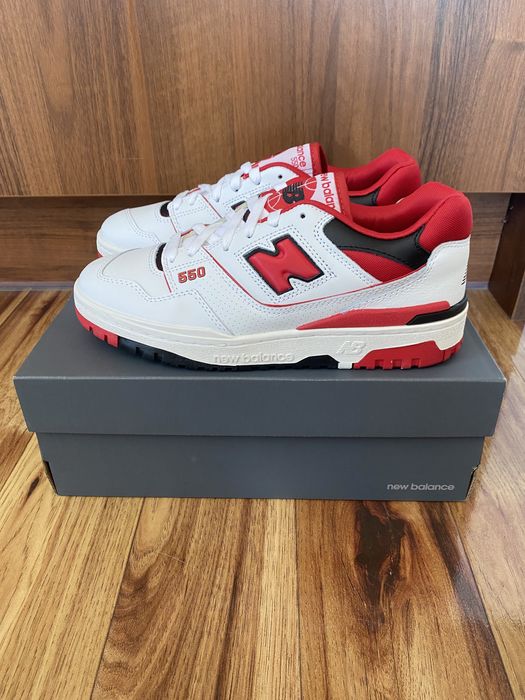 New balance 550 White Red  37.5 38 38.5 40.5 44