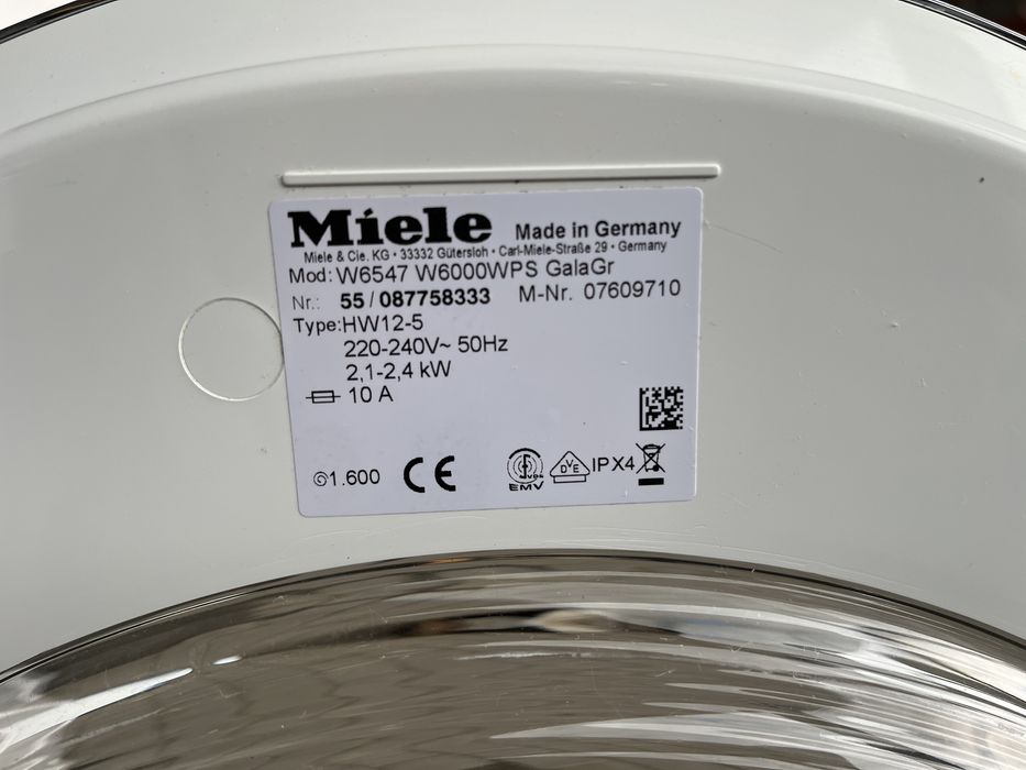 Пральна машина Miele W6547 на 7 кг.