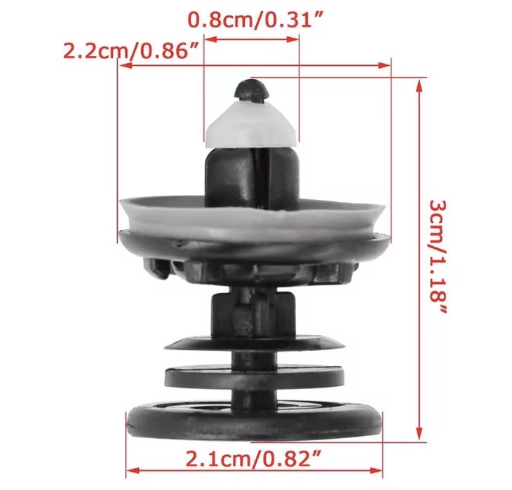 Spinki tapicerki audi - 10 sztuk