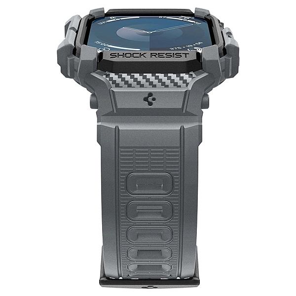 Etui Spigen Rugged Armor na Apple Watch 10/46 mm - szare