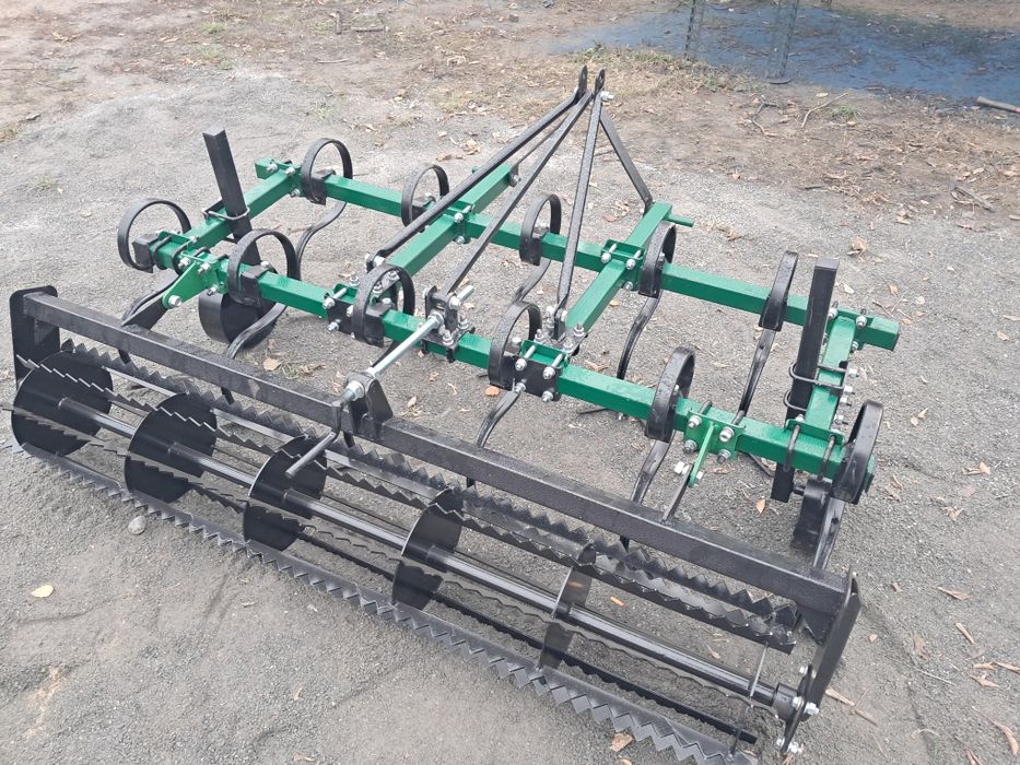 Культиватор з котком 1,8м типу європак пружинний передпосівний до трак