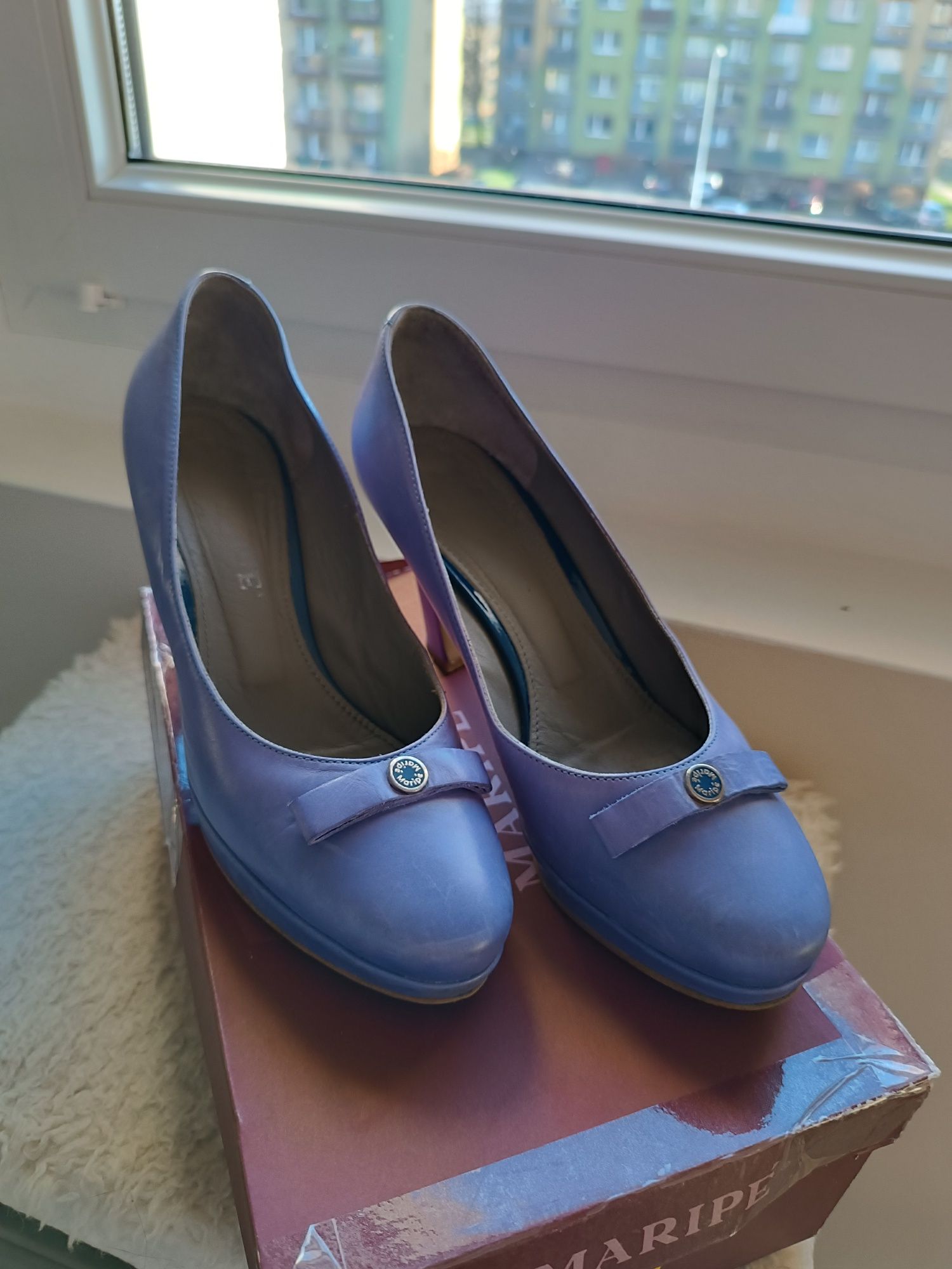 Buty na obcasie Maripé Delice Celadon