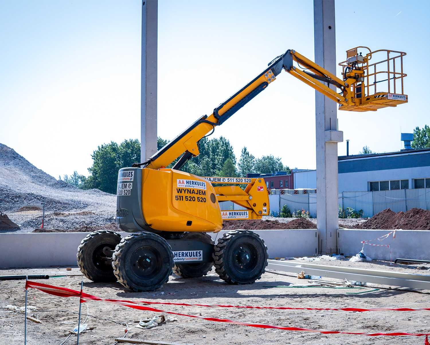 Podnośnik koszowy/zwyżka do 25,6 m - WYNAJEM