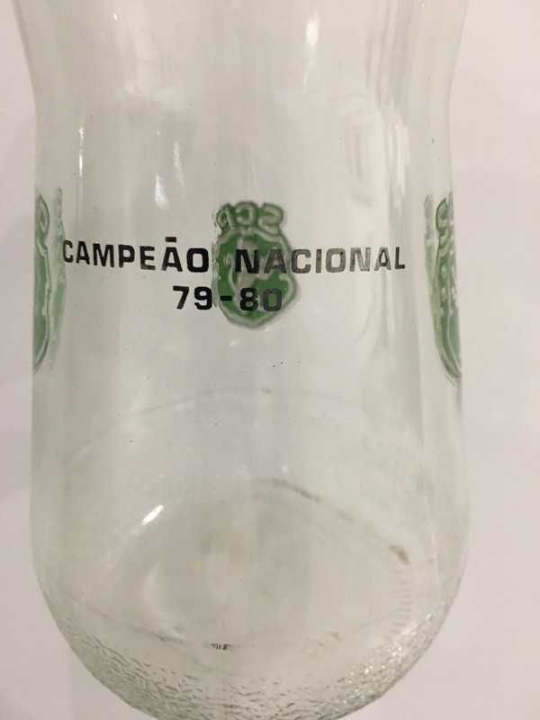Antigo frasco em vidro - Sporting Campeão Nacional 70-80