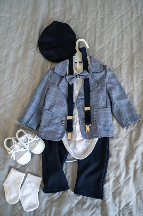 Ubranie ubranko do chrztu komplet 68