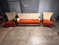 Sofa z 3 fotelami