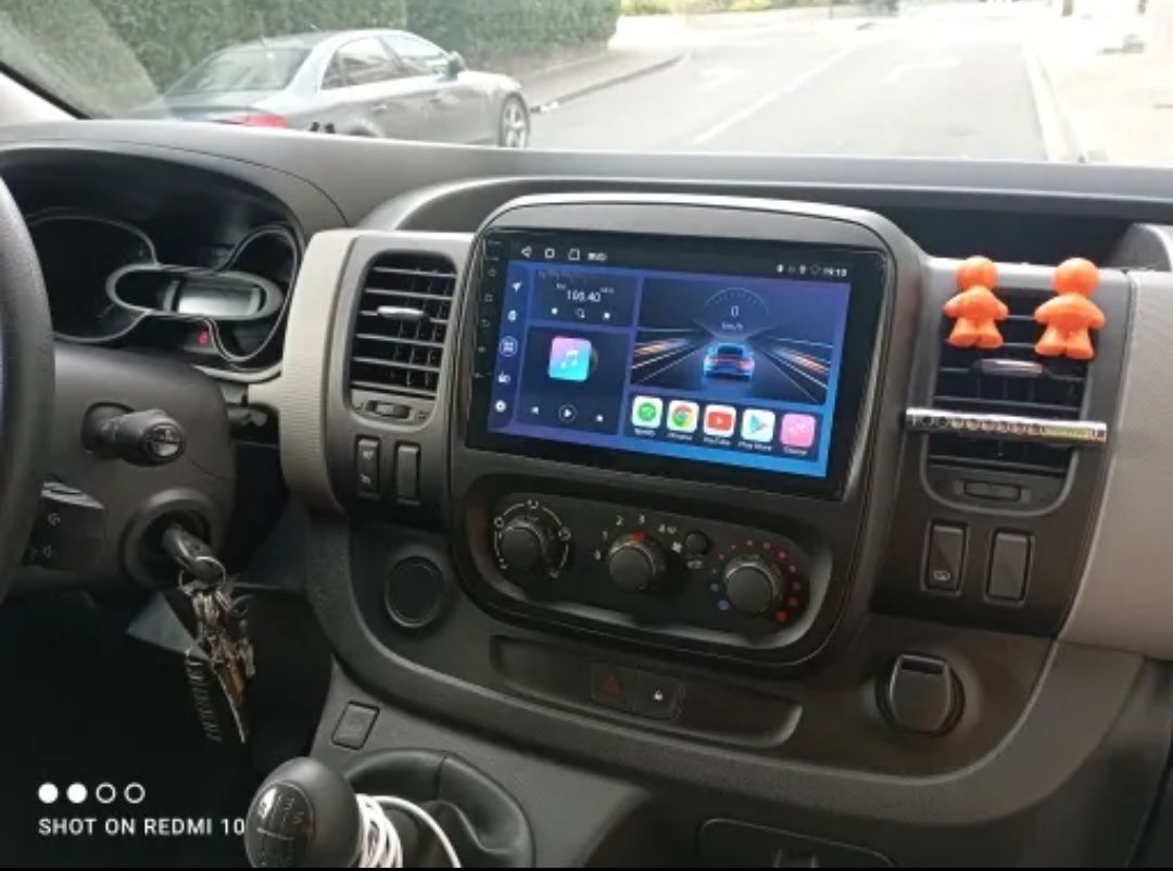 Rádio Android 13 com GPS Renault Trafic 3 / Opel Vivaro B (Novo)