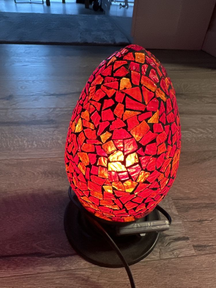 Lampka ze szkla 25 cm wysokosci