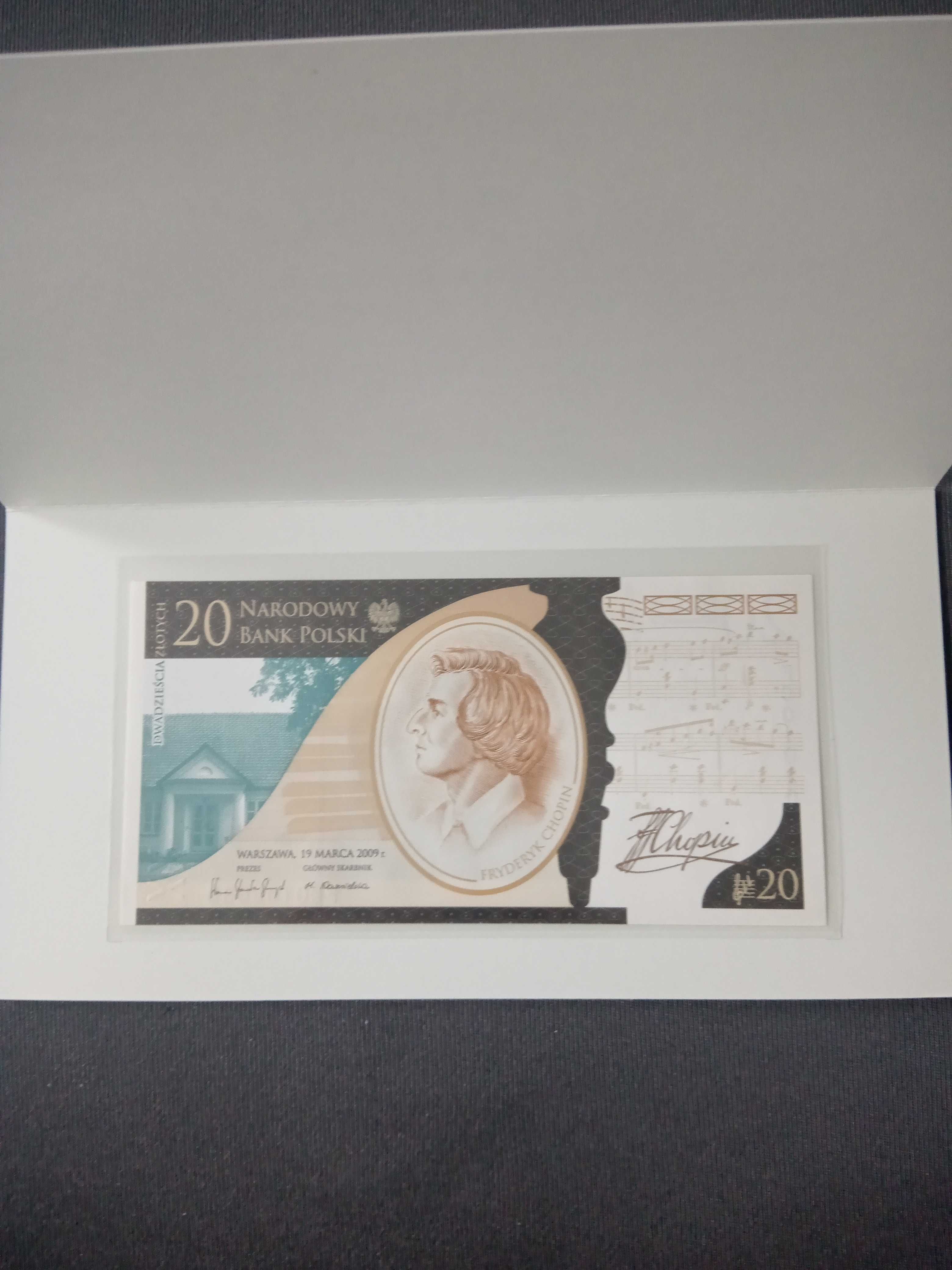 banknot kolekcjonerski NBP, Chopin, wysyłka