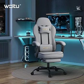 Krzesło gamingowe rozkladane,  ergonomiczne z poduszką sprężynową